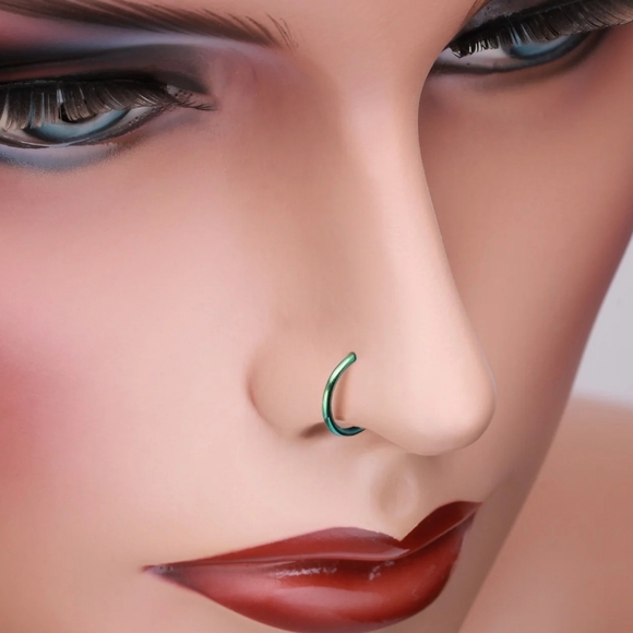 Nose Hoop Rings Set - Picture 4 of 6